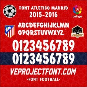 FONT ATLETICO MADRID 2015-2016