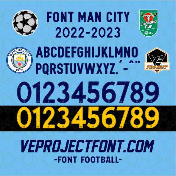 FONT MANCHESTER CITY 2022-2023