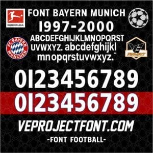 FONT BAYERN MUNICH 1997-2000